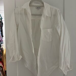 Madewell Cream Casual Button Down Shirt